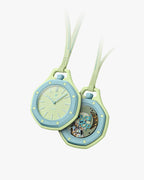 Montre de poche AP x Swatch Royal Pop BLAUE ACHT, cadran vert citron et accents bleu clair