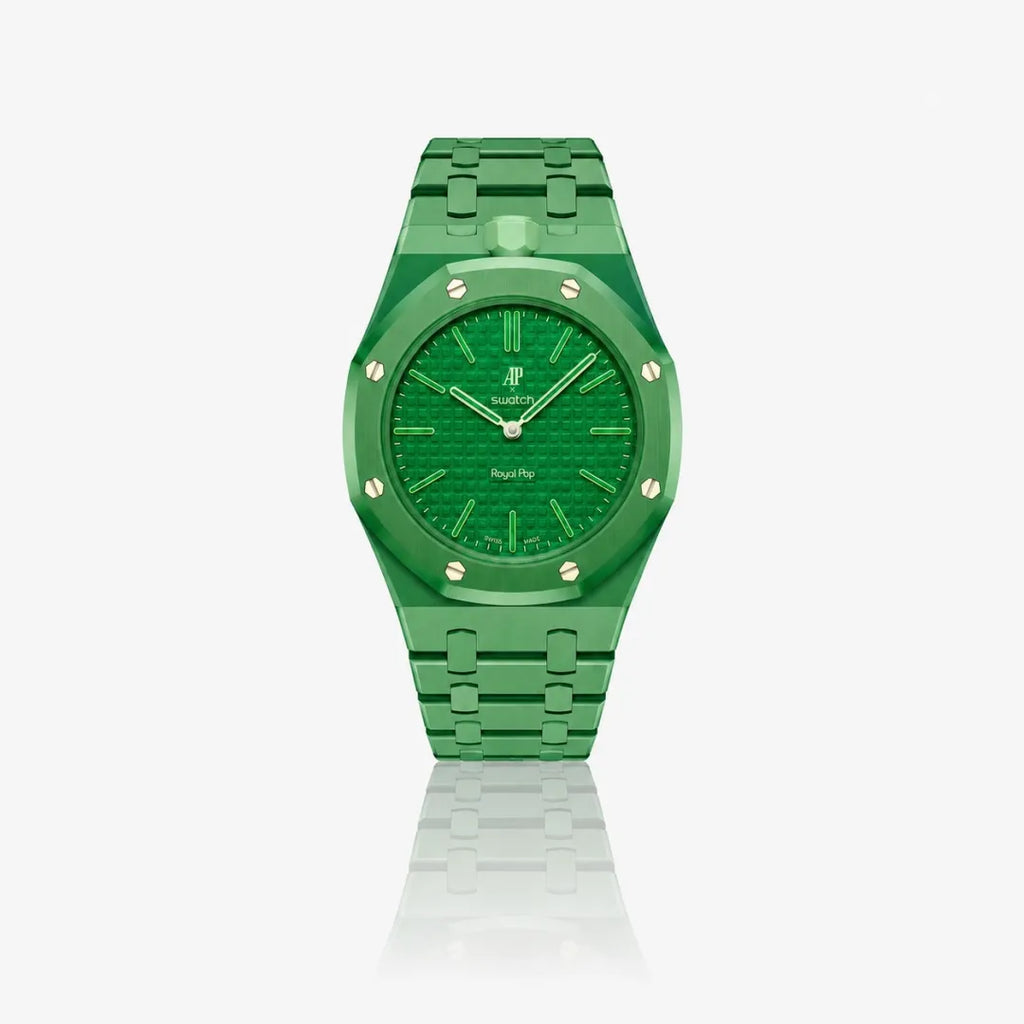 Bracelet en biocéramique assorti à la Royal Pop GREEN EIGHT