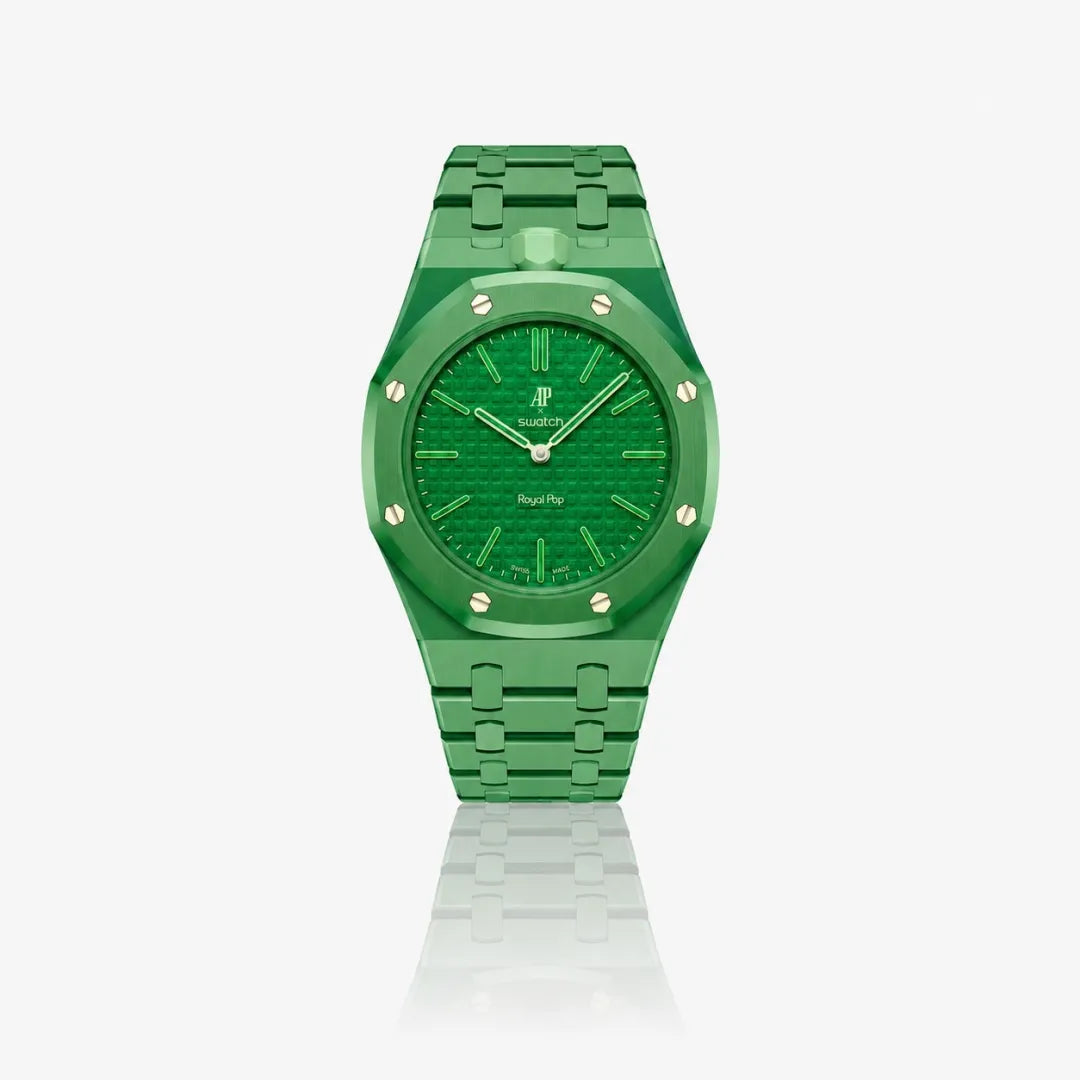 Bracelet en biocéramique assorti à la Royal Pop GREEN EIGHT