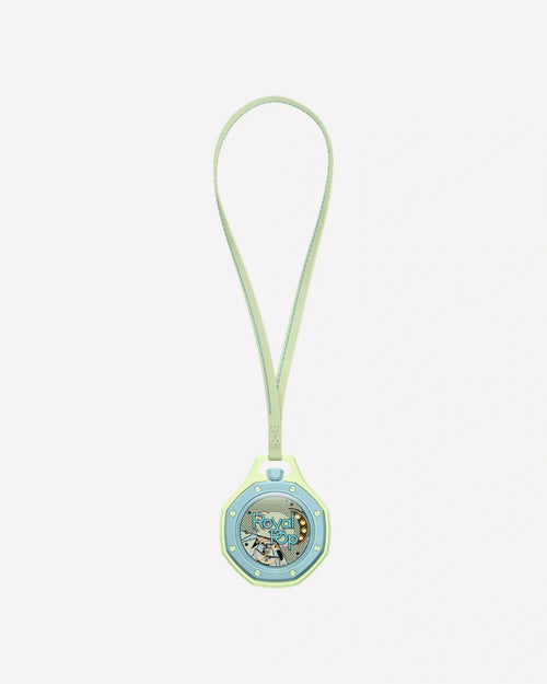 Montre de poche AP x Swatch Royal Pop BLAUE ACHT, cadran vert citron et accents bleu clair