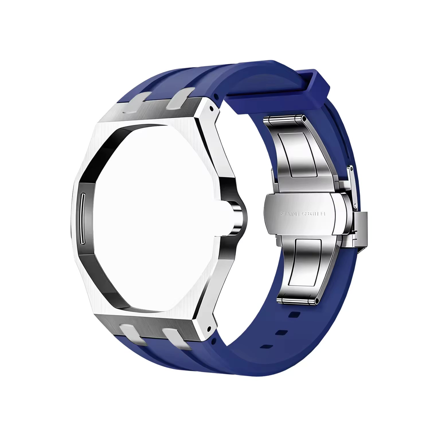Boîtier acier inoxydable et bracelet silicone pour montre AP x Swatch Royal Pop, coloris au choix