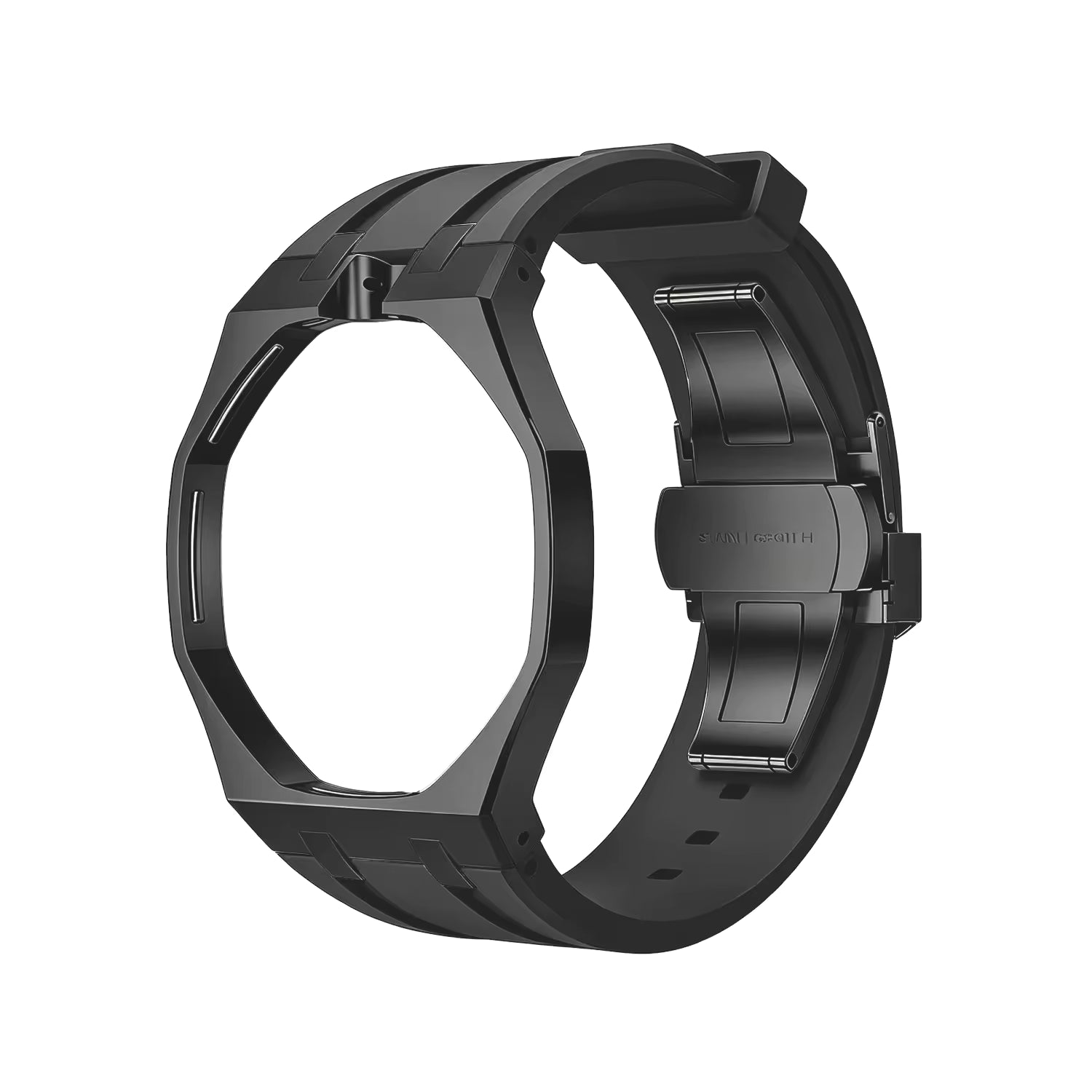 Boîtier acier inoxydable et bracelet silicone pour AP x Swatch Royal Pop