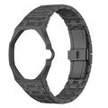 Bracelet en acier inoxydable noir pour AP x Swatch Royal Pop, couronne à 3 h, fermoir papillon