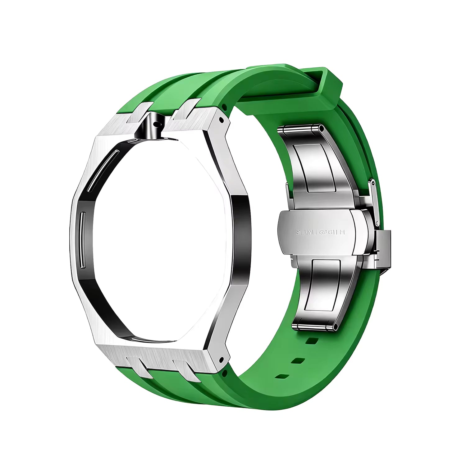 Boîtier acier inoxydable et bracelet silicone pour montre AP x Swatch Royal Pop, coloris au choix
