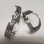 Bracelet en acier inoxydable argent pour AP x Swatch Royal Pop — vue détaillée