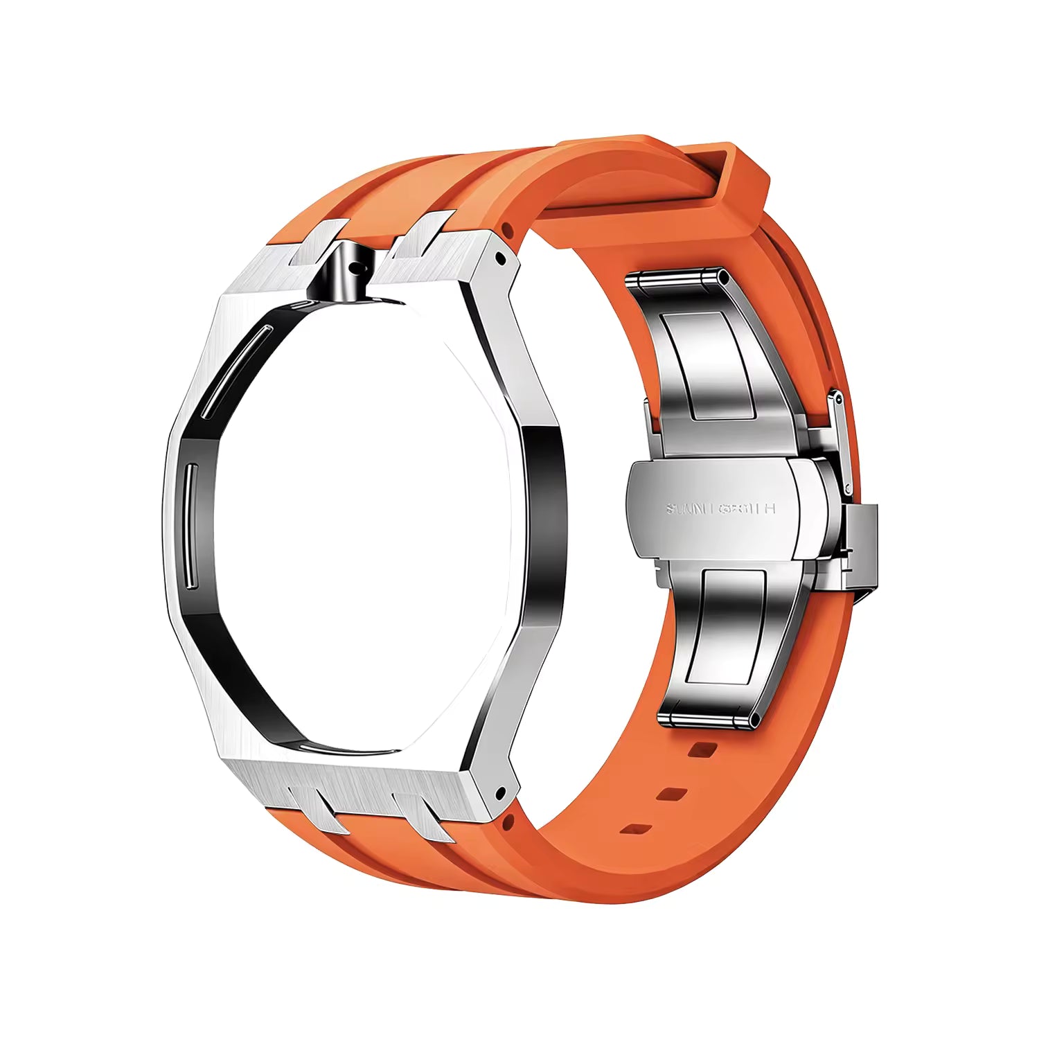 Boîtier acier inoxydable et bracelet silicone pour montre AP x Swatch Royal Pop, coloris au choix