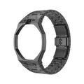 Bracelet en acier inoxydable noir pour AP x Swatch Royal Pop, couronne à 12 h, fermoir papillon