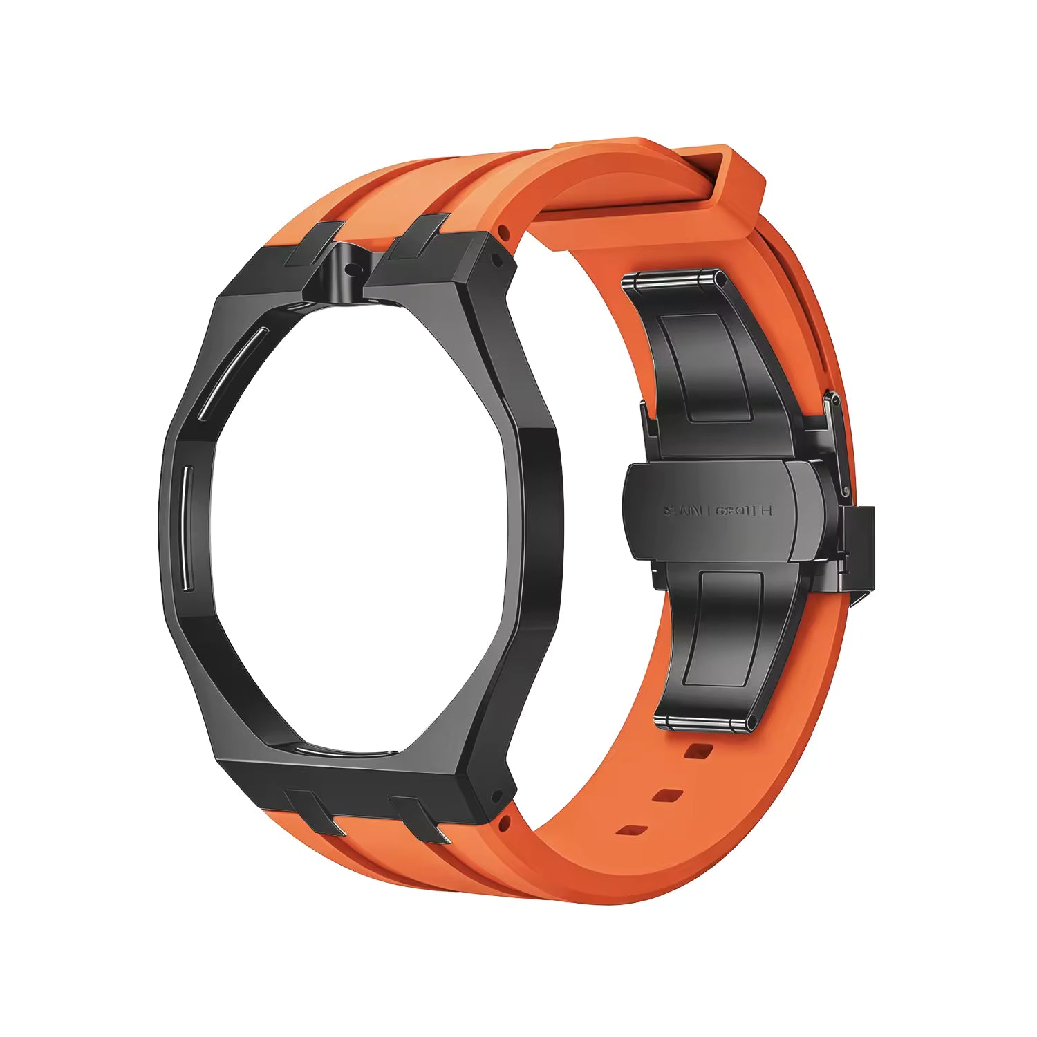 Boîtier acier inoxydable et bracelet silicone pour AP x Swatch Royal Pop