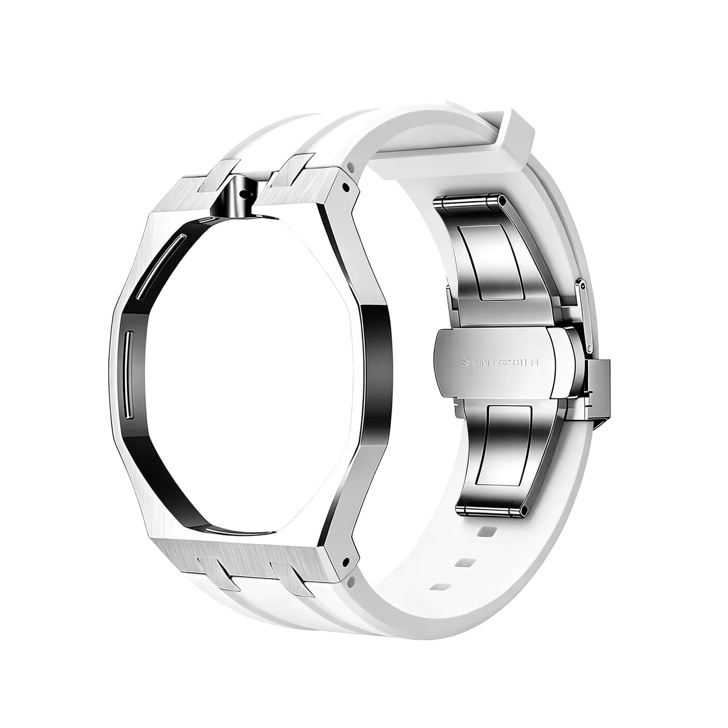 Boîtier acier inoxydable et bracelet silicone pour montre AP x Swatch Royal Pop, coloris au choix