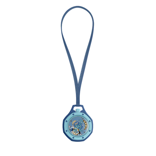 Montre de poche AP x Swatch Royal Pop LAN BA, cadran bleu et petite seconde bleu clair