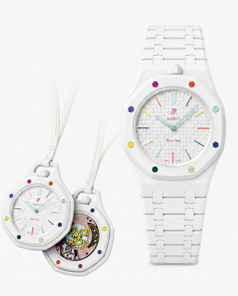 Bracelet en biocéramique assorti à la Royal Pop HUIT BLANC