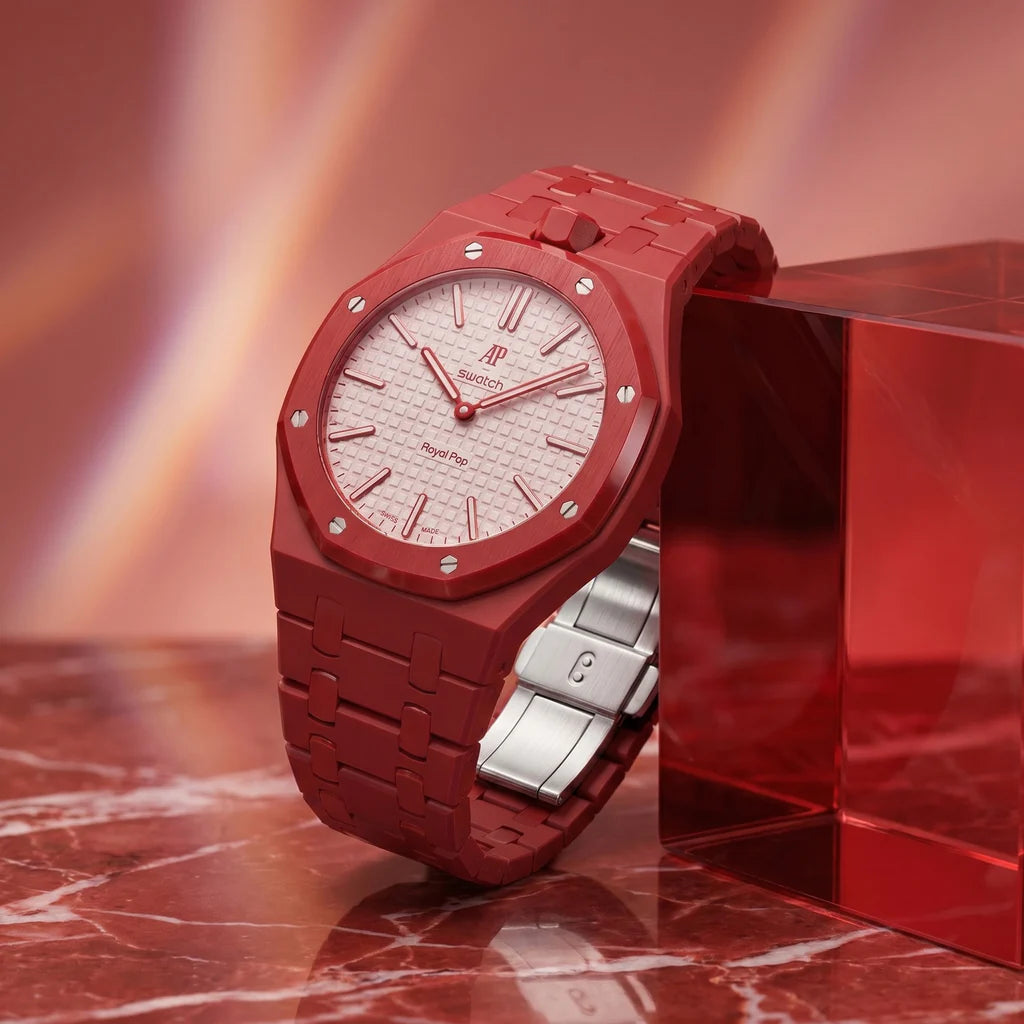 Bracelet en biocéramique assorti à la Royal Pop OTTO ROSSO
