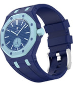 Montre de poche AP x Swatch Royal Pop LAN BA, cadran bleu et petite seconde bleu clair